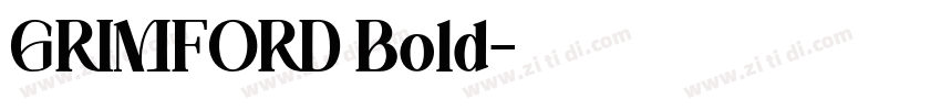 GRIMFORD Bold字体转换